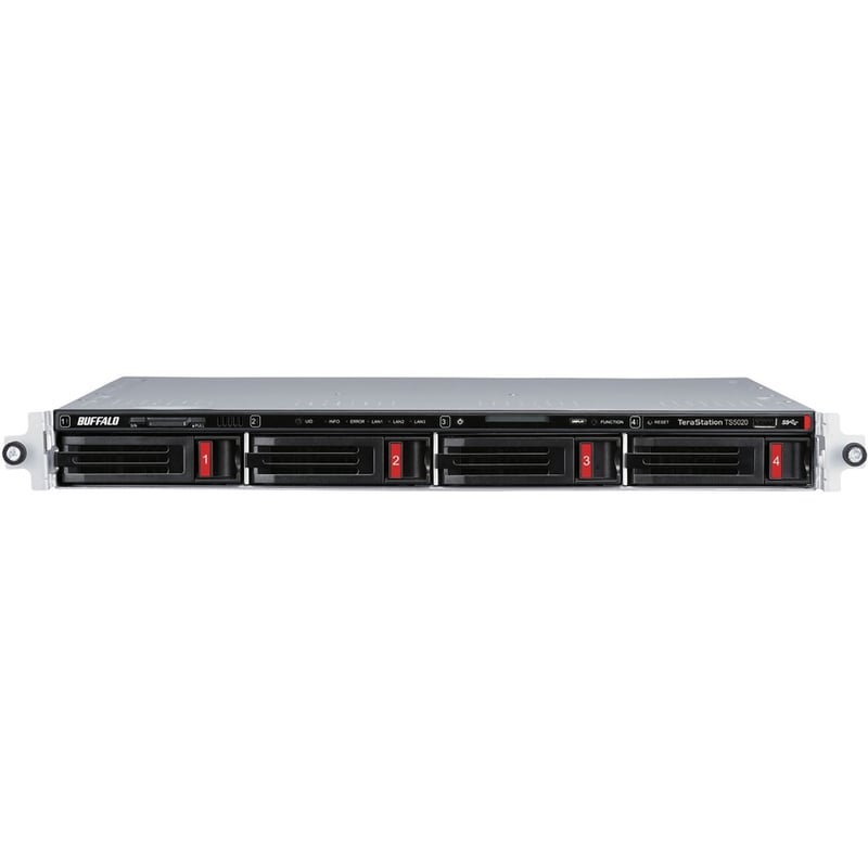 BUFFALO TeraStation 5420 4-Bay 64TB (4x16TB) Business Rackmount NAS Storage Hard Drives Included - Thumbnail 3