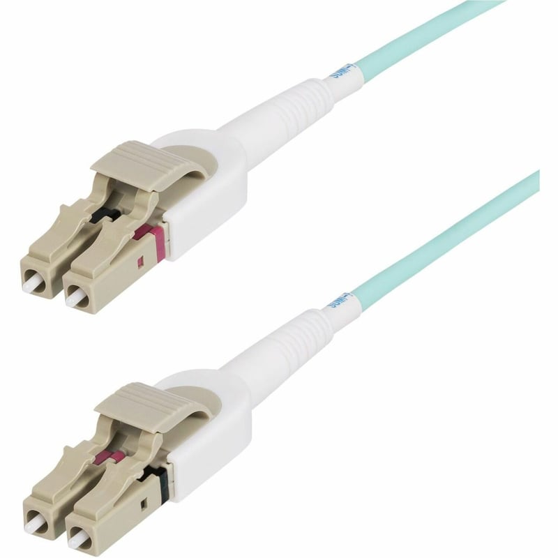 StarTech.com 5m (15ft) LC to LC (UPC) OM4 Switchable Fiber Optic Cable, 50/125m, 100G Networks, Toolless Polarity Switching, LSZH - Thumbnail 1