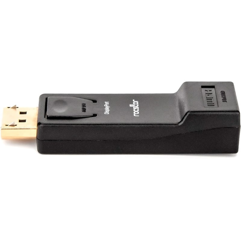 Rocstor Premium DisplayPort to HDMI Video Adapter Converter - M/F - 1 x HDMI Female - 1 x DisplayPort Male - Gold Platted Connectors - Black - ADAPTER CONVERTER Male/Female - Thumbnail 5