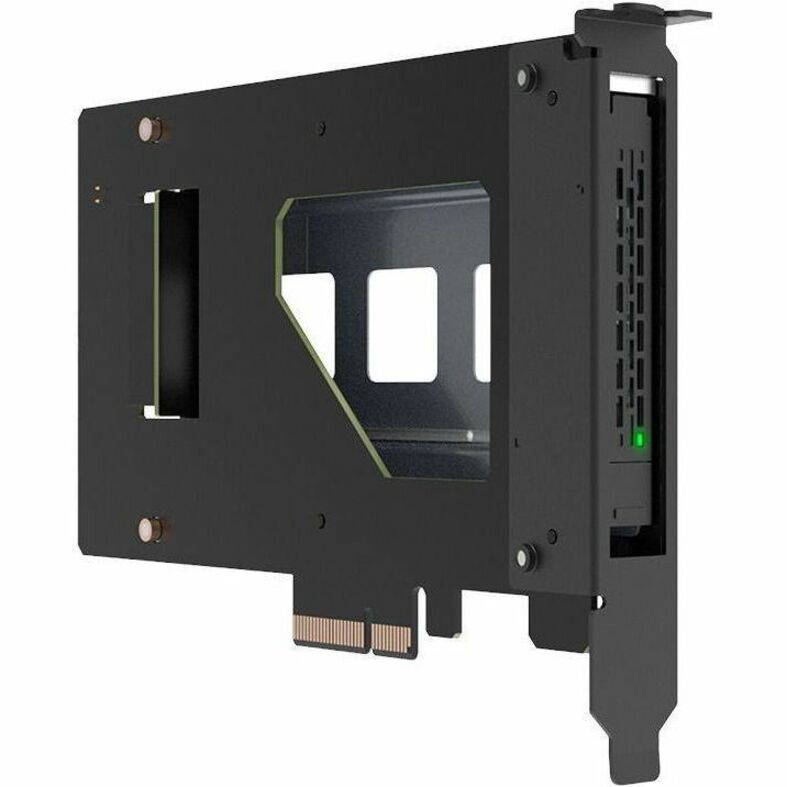 Icy Dock CP115 Drive Enclosure U.2, PCI Express NVMe 4.0 x4 - PCI Express 4.0 x4 Host Interface Internal - Black