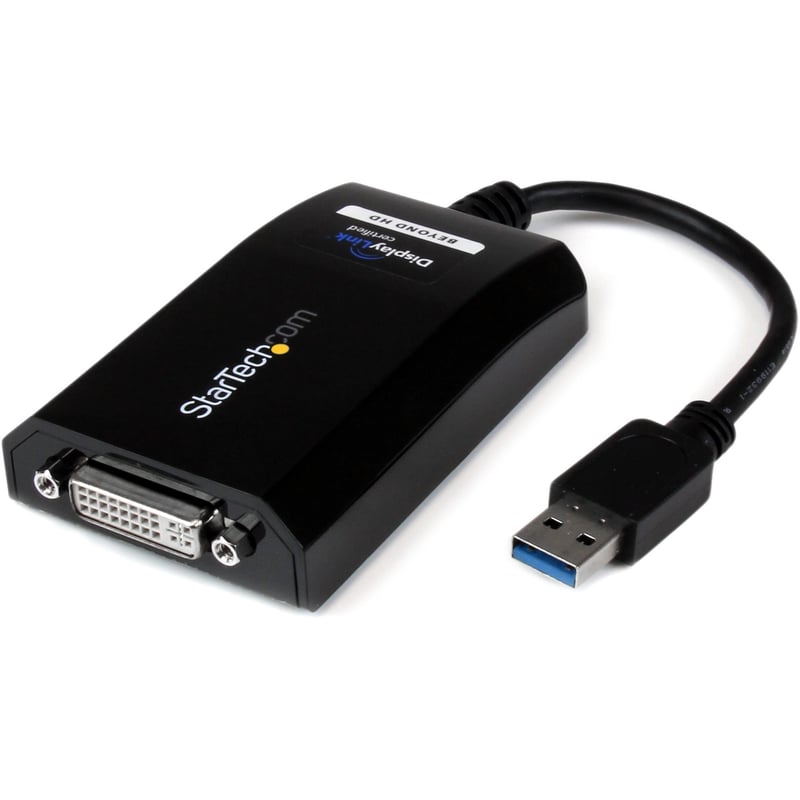 StarTech.com USB 3.0 to DVI External Video Card Multi Monitor Adapter - 2048x1152 - Thumbnail 1
