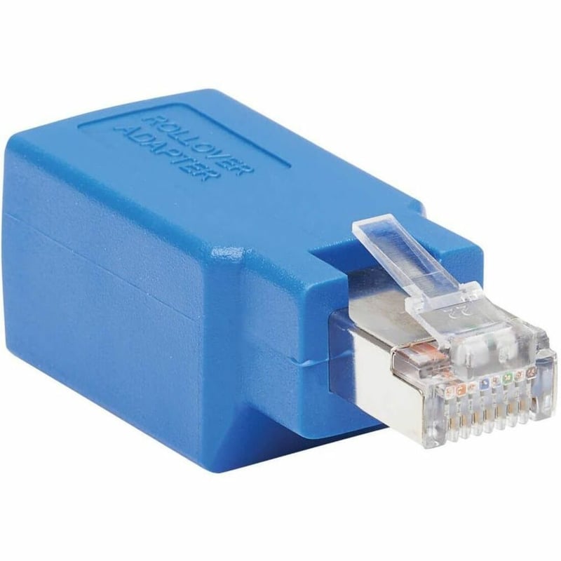 Tripp Lite by Eaton Cisco Serial Console Rollover Adapter (M/F) - RJ45 to RJ45, Shielded, Blue - Thumbnail 1