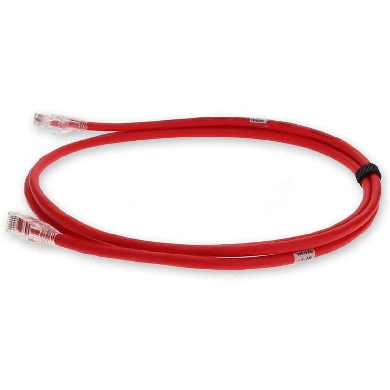 AddOn 2m Red CAT 6A Shielded PVC Ethernet Cable Snagless Easy Clear Boot RJ-45 M/M - Thumbnail 2