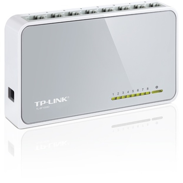 TP-LINK TL-SF1008D - 8-Port 10/100Mbps Fast Ethernet Switch - Thumbnail 5