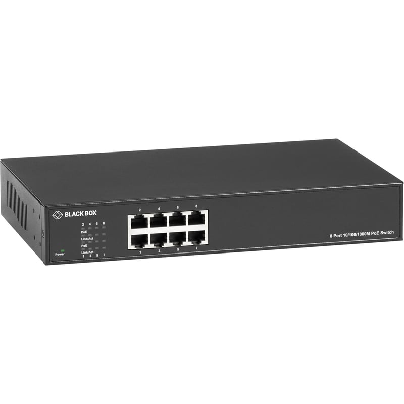 Black Box LPB1300 Series Gigabit Ethernet PoE+ Switch - Thumbnail 1