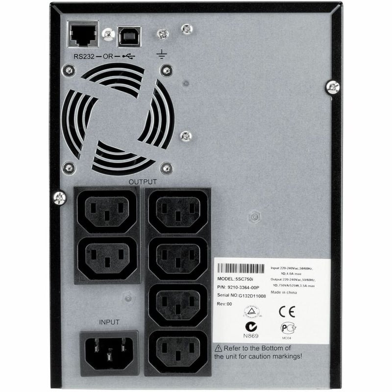 Eaton 5SC UPS 750VA 525 Watt 230V Line-Interactive Battery Backup Tower USB - Thumbnail 3