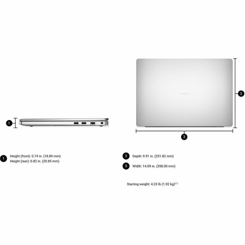 DELL PRO 16 PC16250 CORE I7 150U 16GB 512GB 16IN WIN11PRO - Thumbnail 5
