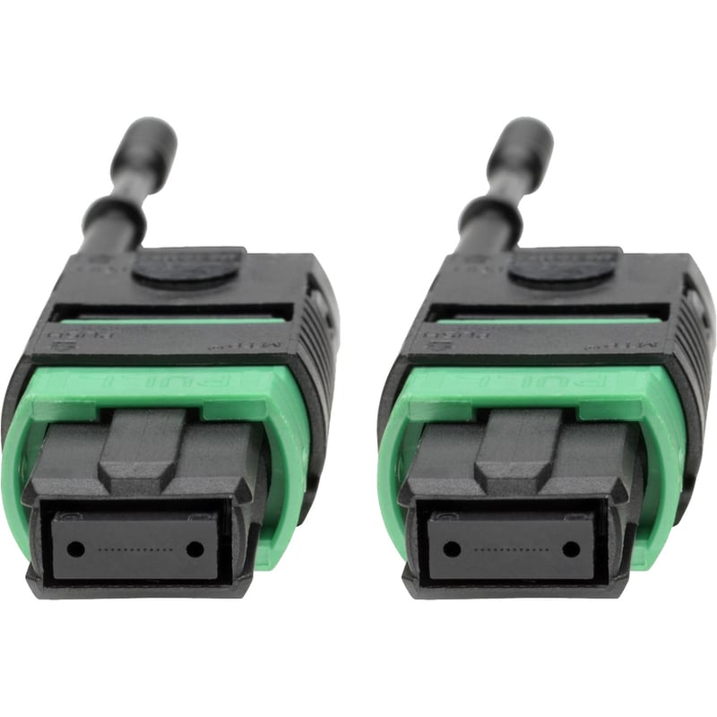 Tripp Lite by Eaton MTP/MPO (APC) Singlemode Patch Cable (F/F) 12 Fiber 40/100 GbE QSFP+ 40GBASE-PLR4 Plenum Push/Pull Tab Yellow 2 m (6.6 ft.) - Thumbnail 4