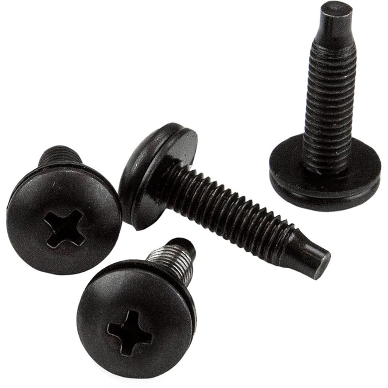 StarTech.com Server Rack Screws and Clip Nuts - 10-32 - Rack Mount Screws and Slide-On Cage Nuts - Clip Nuts and Screws - 50 Pack - Thumbnail 3