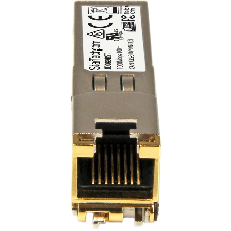 StarTech.com HPE JD089B Compatible SFP Module - 1000BASE-T - 1GE Gigabit Ethernet SFP SFP to RJ45 Cat6/Cat5e - 100m - Thumbnail 2