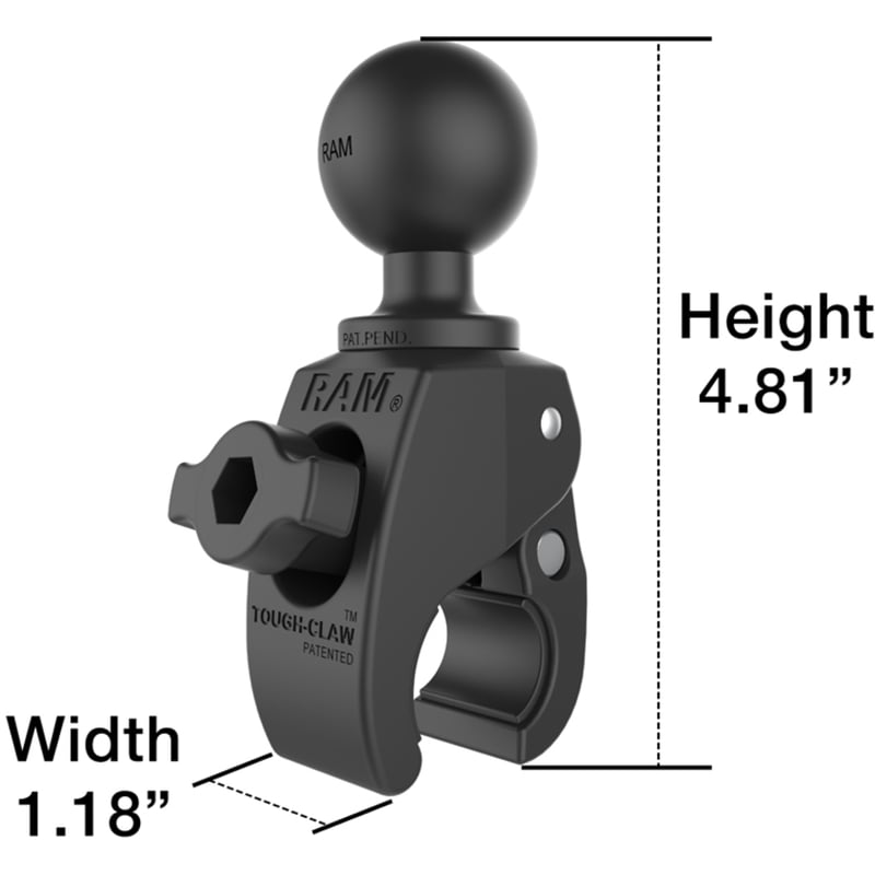 RAM Mounts Tough-Claw Mounting Adapter for Tablet, Camera, Smartphone, Kayak - Thumbnail 2