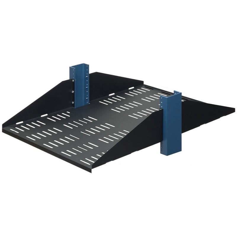 Rack Solutions 3U 2Post Center Mount Shelf 29in (D) (Flanged Down, Vented)
