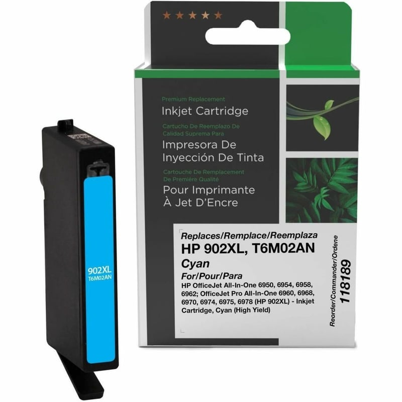 Clover Imaging Remanufactured High Yield Cyan Ink Cartridge for HP 902XL (T6M02AN) - Thumbnail 1