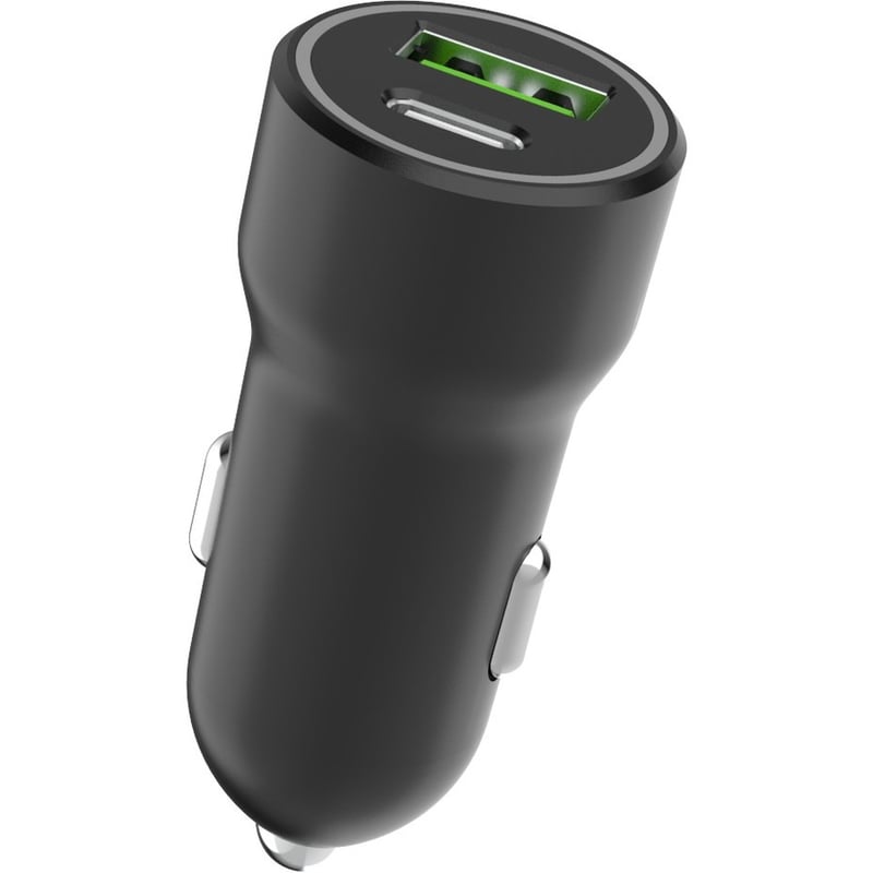 4XEM Dual USB Car Charger Adapter A/C - Black - Thumbnail 2