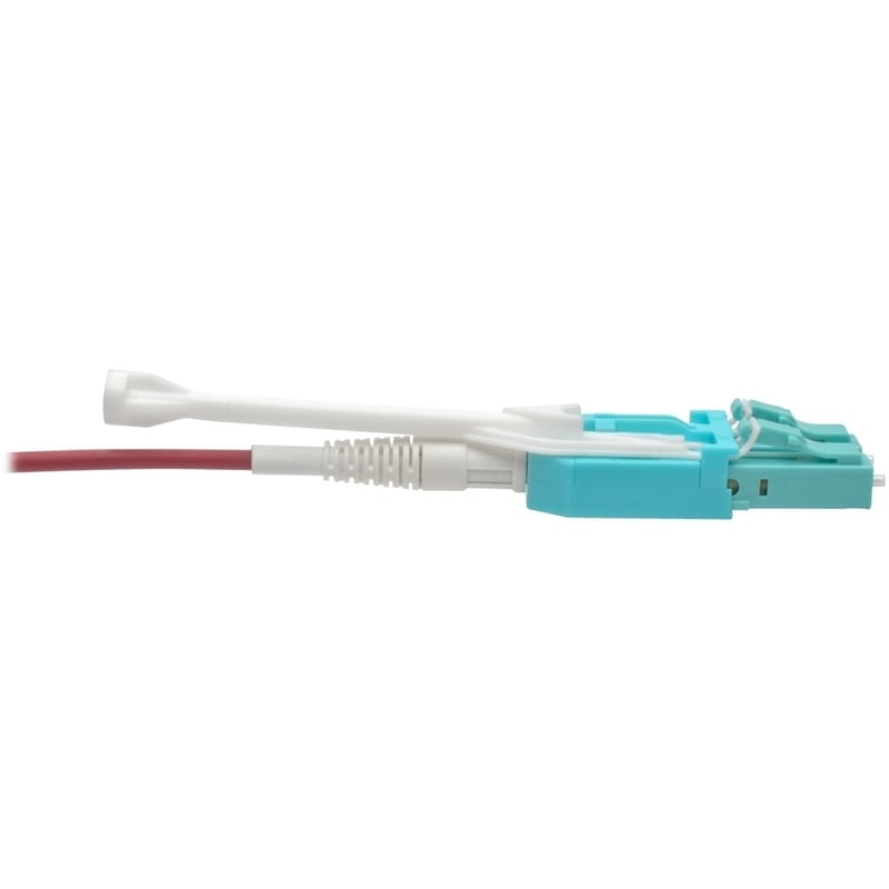 Tripp Lite by Eaton 10G Duplex Multimode 50/125 OM4 LSZH Fiber Optic Cable (LC/LC) Push/Pull Tabs Magenta 9 m - Thumbnail 4