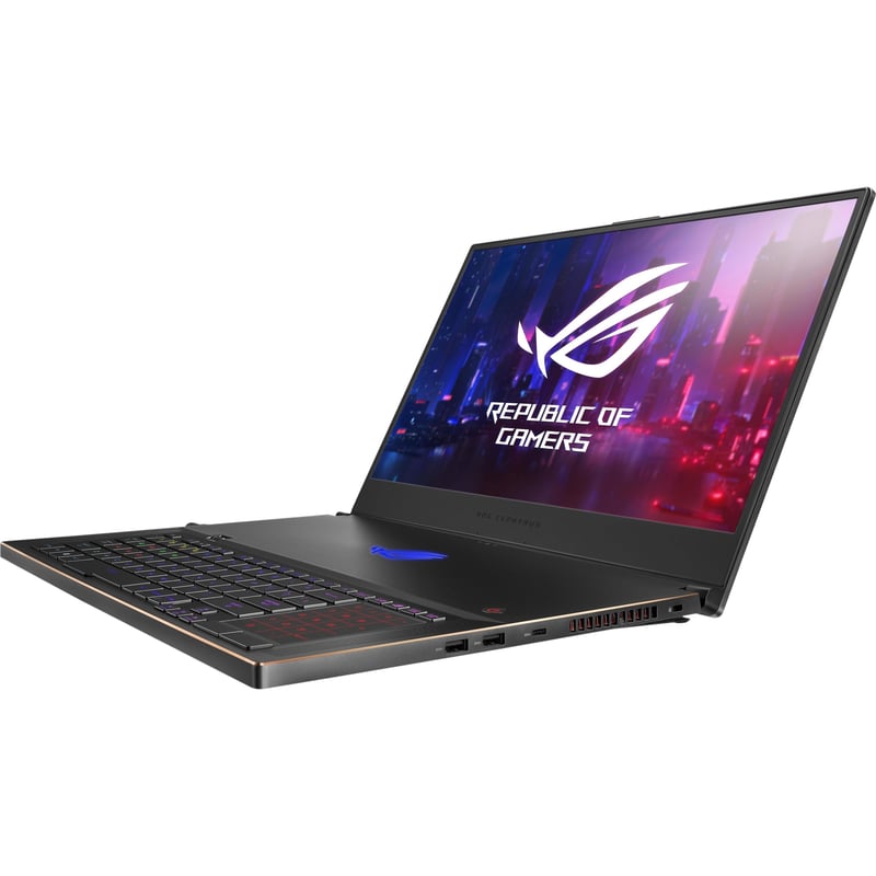 Asus ROG Zephyrus S GX701 GX701GX-XS76 17.3" Gaming Notebook - Intel Core i7 8th Gen i7-8750H - 16 GB - 1 TB SSD - Metallic Black - Thumbnail 1