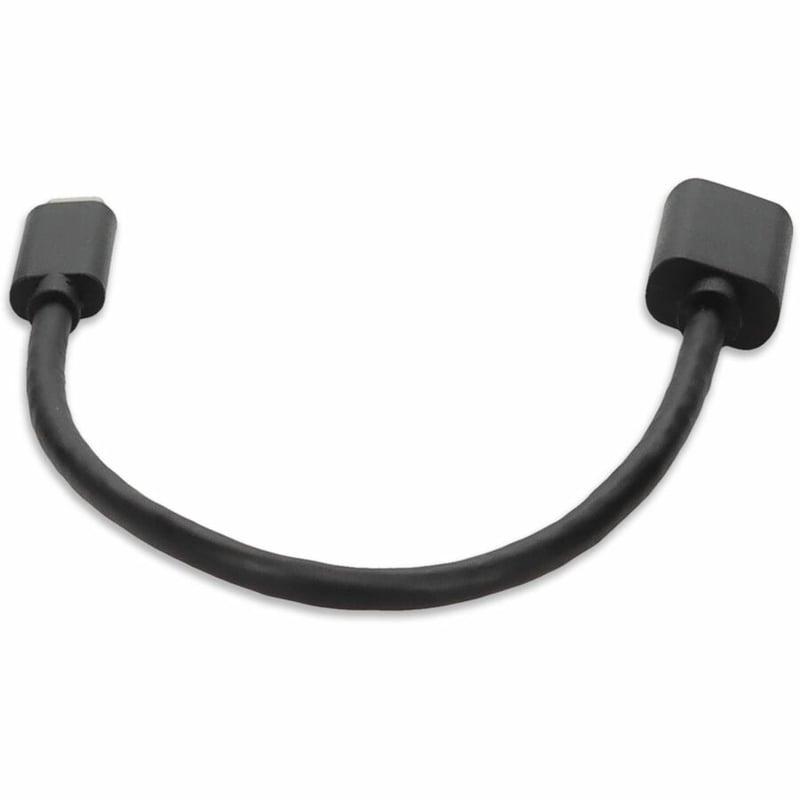 AddOn 1ft USB-C Male to USB 3.0 (A) Female Black Cable - Thumbnail 4
