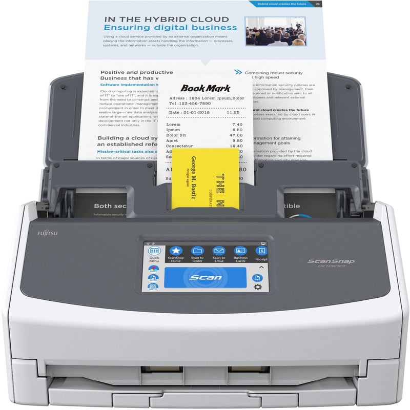 Fujitsu ScanSnap iX1600 ADF Scanner - 600 dpi Optical - Thumbnail 1