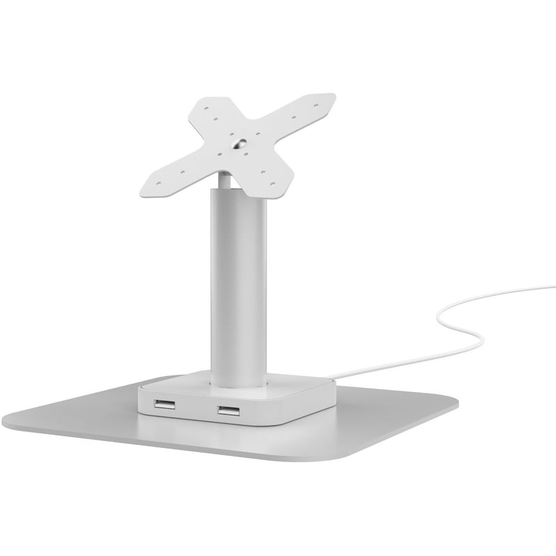 CTA Digital VESA Compatible Desk Mount with USB Ports and Cable Routing (White) - Thumbnail 1