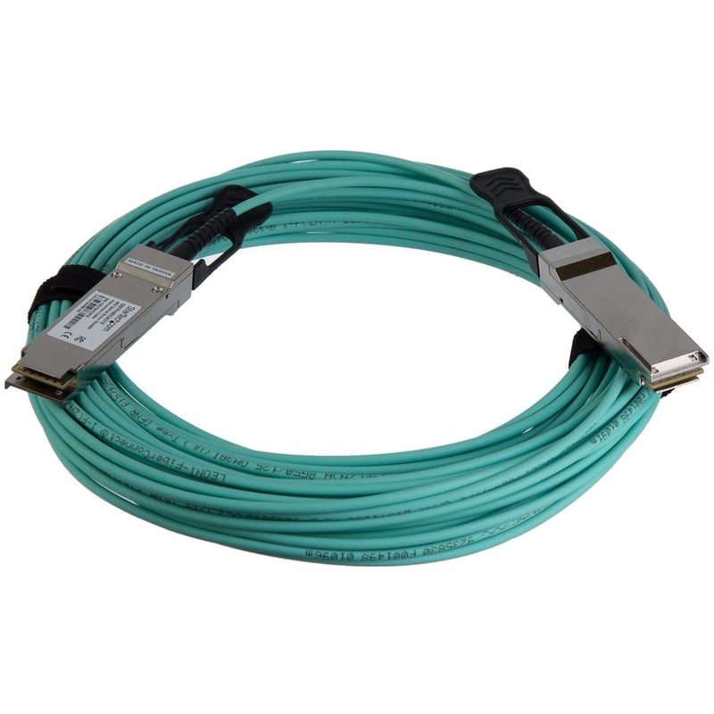 StarTech Cisco QSFP-H40G-AOC15M Compatible 15m 40G QSFP+ to SFP AOC Cable - 40GbE QSFP+ Active Optical Fiber 40Gbps QSFP + Cable 49.2' - Thumbnail 2
