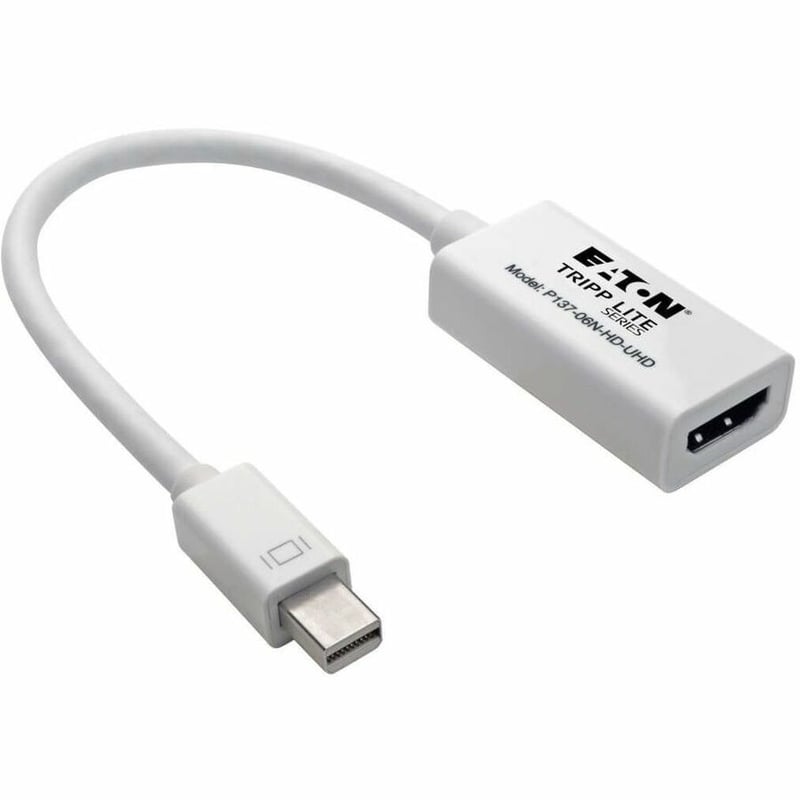 Tripp Lite by Eaton 6in Mini DisplayPort to HDMI Active Adapter Converter mDP to HDMI 4K x 2K @ 24/30Hz M/F 6" - Thumbnail 3