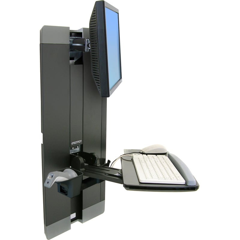 Ergotron StyleView Lift for Flat Panel Display, Keyboard, Mouse - Black - Thumbnail 1