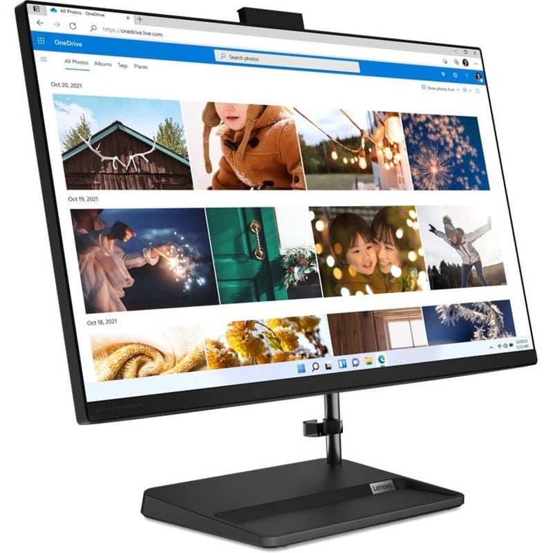 Lenovo IdeaCentre 3 24IAP7 F0GH00PUUS All-in-One Computer - Intel Core i5 13th Gen i5-13420H - 8 GB - 256 GB PCI Express NVMe 4.0 x4 SSD - 23.8" Full HD Touchscreen - Desktop - Black - Thumbnail 2