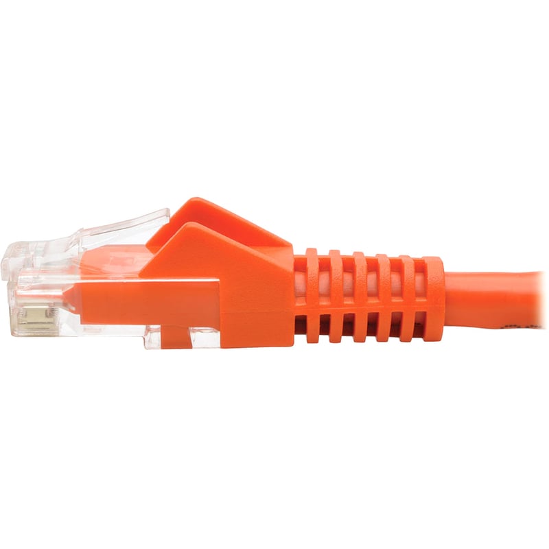 Eaton Tripp Lite Series Cat6 Gigabit Snagless Molded (UTP) Ethernet Cable (RJ45 M/M), PoE, Orange, 35 ft. (10.67 m) - Thumbnail 4