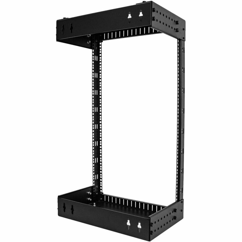 StarTech.com 2-Post 18U Heavy-Duty Wall Mount Network Rack, 19" Open Frame Server Rack with Adjustable Depth, Data Rack for IT Equipment~ - Thumbnail 4
