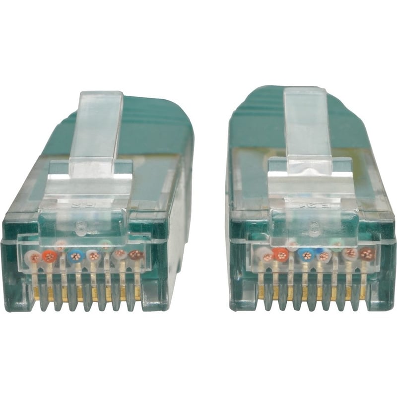 Eaton Tripp Lite Series Cat6 Gigabit Molded (UTP) Ethernet Cable (RJ45 M/M), PoE, Green, 2 ft. (0.61 m) - Thumbnail 2