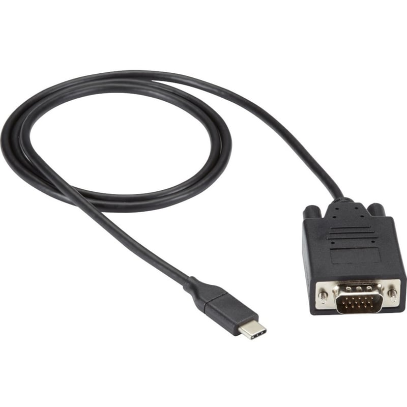 Black Box USB-C to VGA Adapter Cable, 1080p HD, 3ft - Thumbnail 1