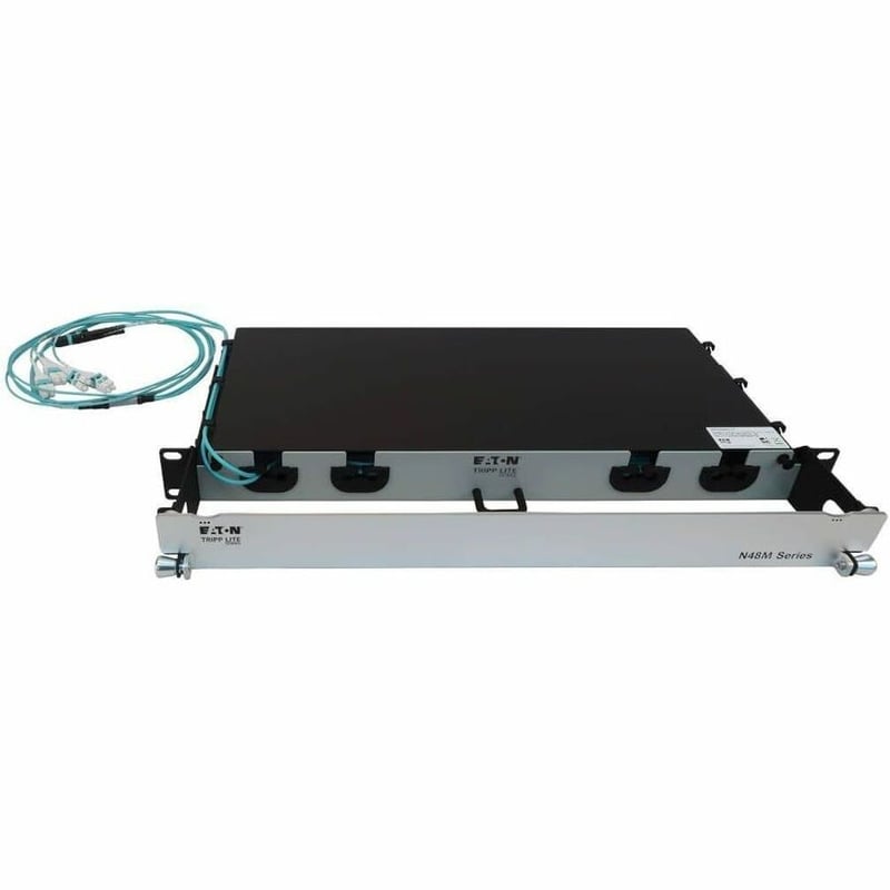 Eaton Tripp Lite Series Preloaded Fiber Panel, 1U - 2x (12F MTP/MPO-PC to 4x LC Duplex F/M) 8F Trunk Cables, OM4 Multimode, 20 m (65.6 ft.) - Thumbnail 4