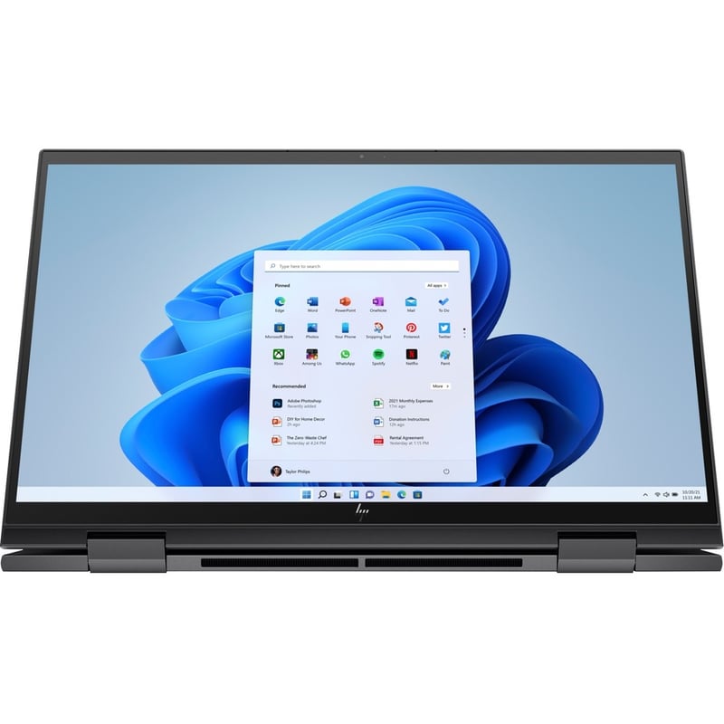 HP ENVY x360 15-eu1010nr 15.6" Touchscreen Convertible 2 in 1 Notebook - Full HD - AMD Ryzen 5 5625U - 8 GB - 512 GB SSD - English Keyboard - Nightfall Black - Thumbnail 4