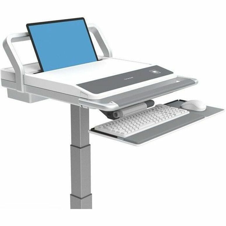 Capsa Healthcare - T7 Non-Powered Cart (T75-N-2P10010) - Non-Powered Mobile Computing Cart - No Power System - Manual Lift - No Battery - Thumbnail 4