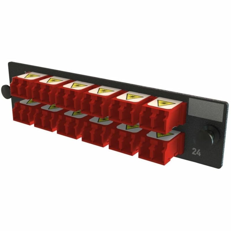 ADPT PANEL OFP 12 KEYED LC DX 24F RED MOQ 1