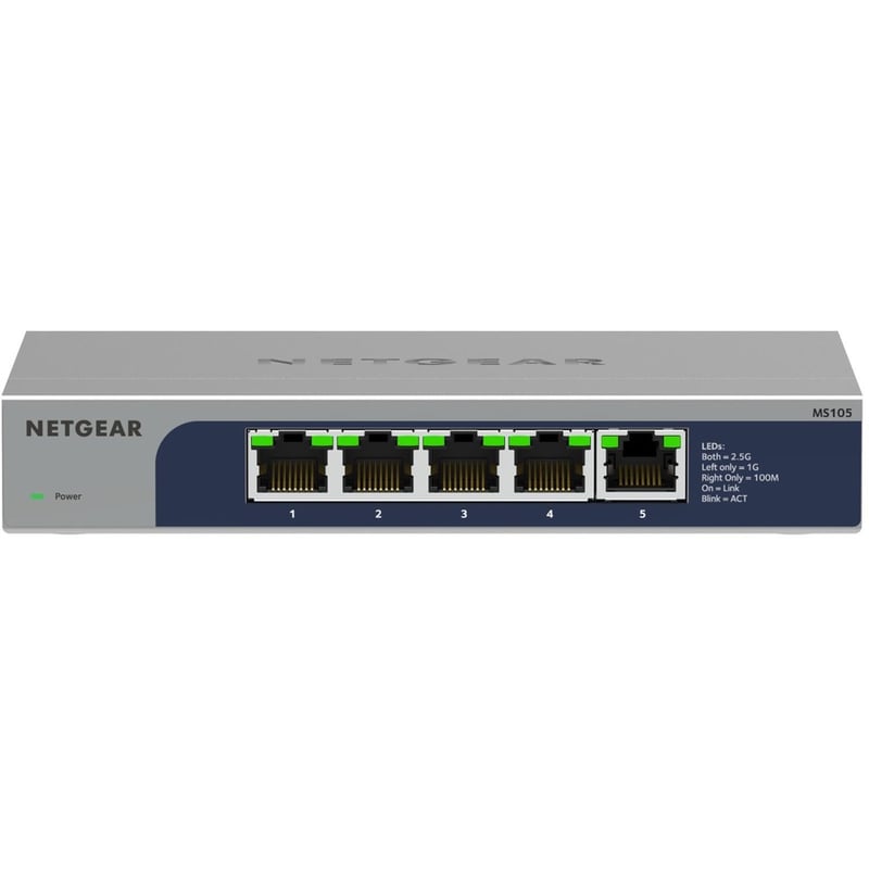 Netgear 5-Port Multi-Gigabit (2.5G) Ethernet Unmanaged Switch - Thumbnail 2