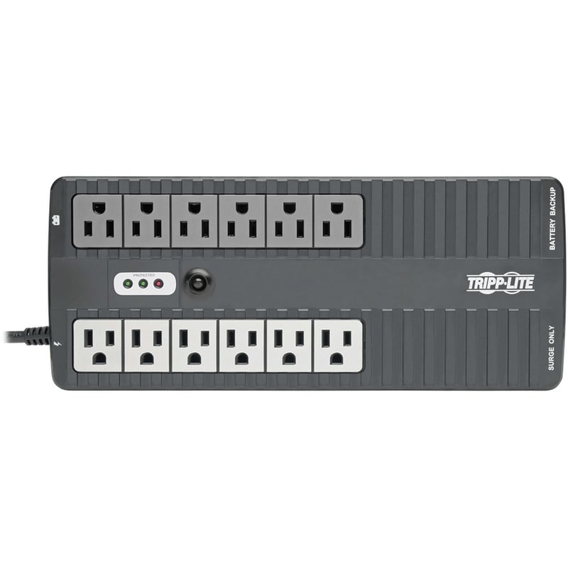Tripp Lite by Eaton UPS 750VA 450W Standby UPS - 12 NEMA 5-15R Outlets 120V 50/60 Hz USB 5-15P Plug Desktop / Wall Mount - Thumbnail 3