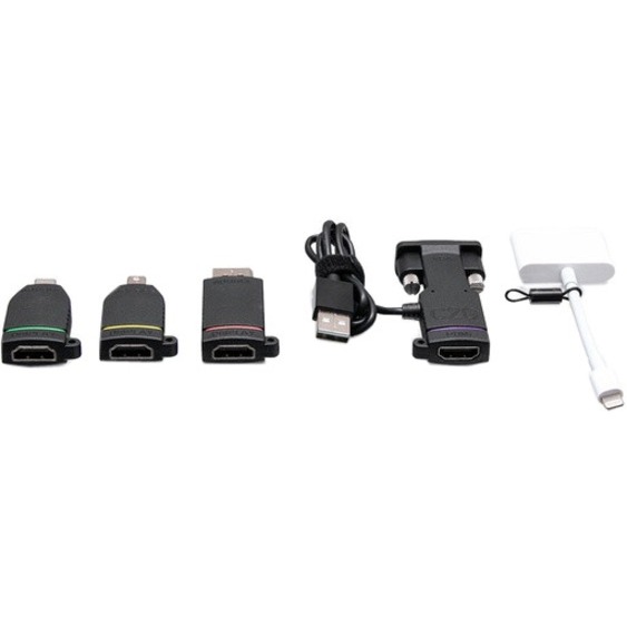 C2G Retractable Universal Mount 4K HDMI® Adapter Ring with Color Coded Mini DisplayPort™, DisplayPort, USB-C®, Lightning, and VGA - Thumbnail 3
