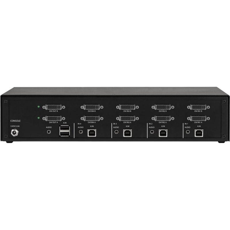 Black Box KVM Switch, NIAP 4.0 Certified - 4-Port, Dual-Monitor, DVI-I - Thumbnail 2