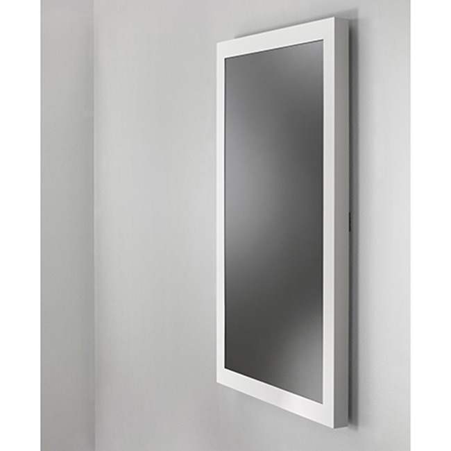Chief Impact On-Wall Kiosk with Protective Glass - Portrait 48 Inch White