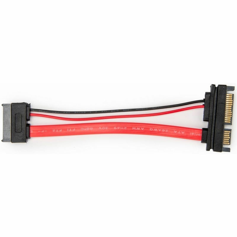6IN(15CM) SLIMLINE SATA ADAPTER SATA TO SATA ADAPTER WITH POWER-F/M - Thumbnail 1
