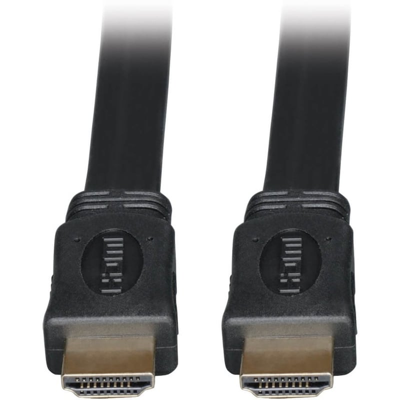 Eaton Tripp Lite Series High-Speed HDMI Flat Cable, Digital Video with Audio, UHD 4K (M/M), Black, 6 ft. (1.83 m)