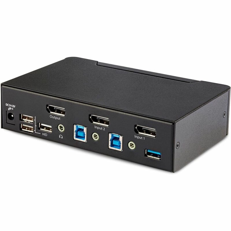 StarTech.com 2-Port DisplayPort 1.4 KVM Switch, 8K 60Hz / 4K 144Hz, 2x USB 3.0 Ports, 4x USB 2.0 Ports, Hotkey Switching, TAA Compliant - Thumbnail 4