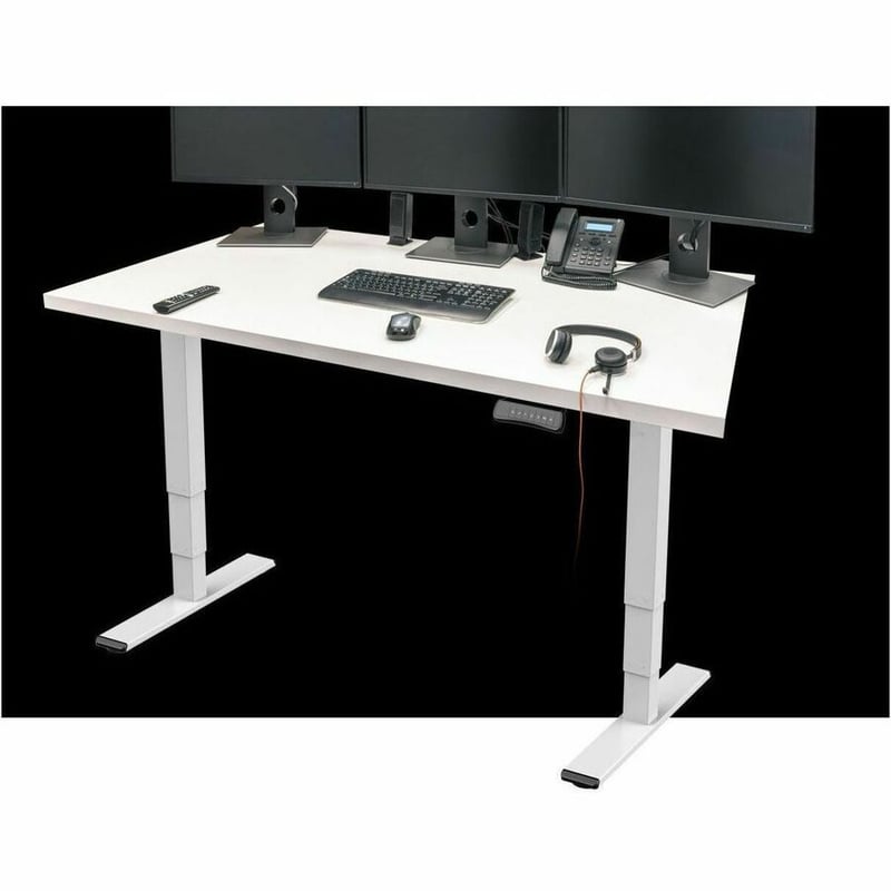 SIT-STAND DESK, FRAME ONLY, 2-MOTOR, WHITE