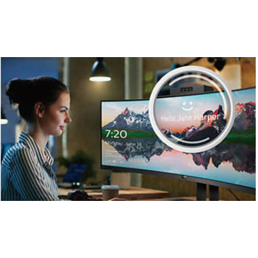 PHILIPS 499P9H - 49" Monitor, Curved, LED, DQHD (5120x1440), USB-C, RJ45, USB-Hub, 4 Year Manufacturer Warranty - Thumbnail 4