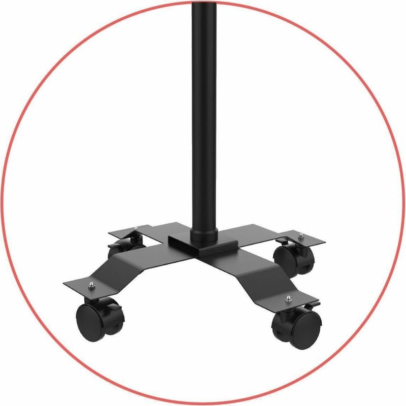 CTA Digital Compact Mobile Floor Stand with Universal Security Enclosure (Black) - Thumbnail 4