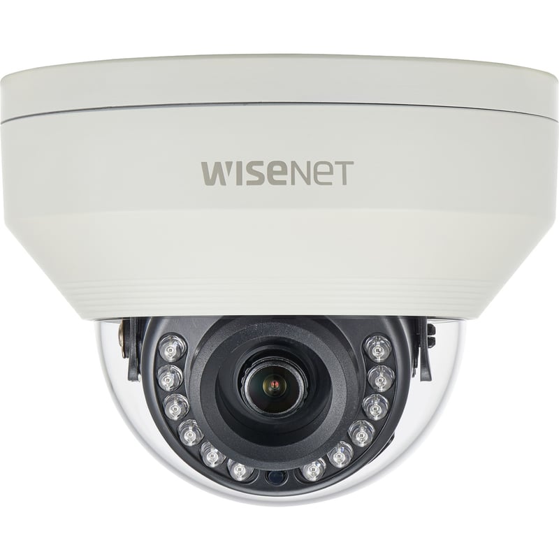 Wisenet HCV-7030R 4 Megapixel Outdoor HD Surveillance Camera - Dome - Ivory - Thumbnail 1