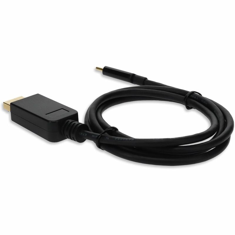AddOn 3ft USB C 3.1 Male to DisplayPort Male Black Cable - Thumbnail 3