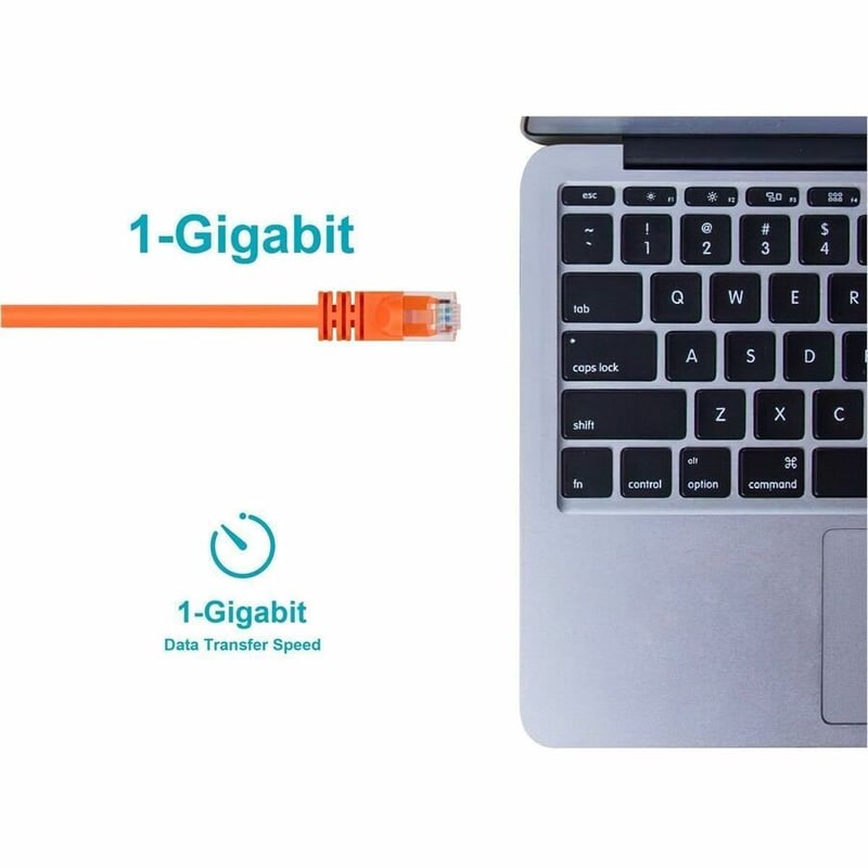CAT5E 24AWG CABLE_ 7FT ORANGE - Thumbnail 5