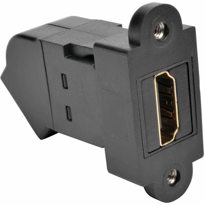 Tripp Lite by Eaton HDMI All-in-One Keystone/Panel Mount Angled Coupler (F/F) Black - Thumbnail 2
